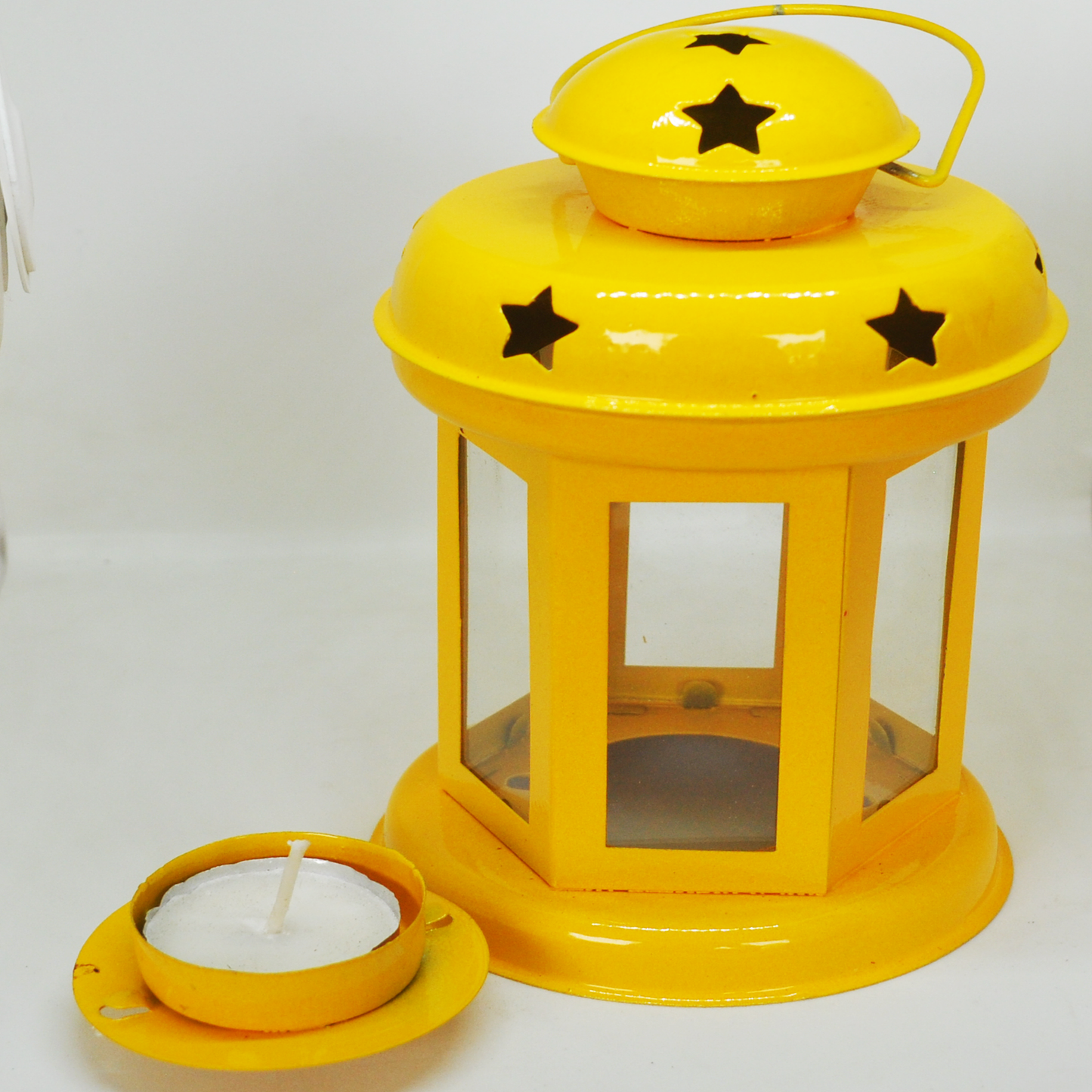 Metal Star Wall Hanging Candle Holder Pair