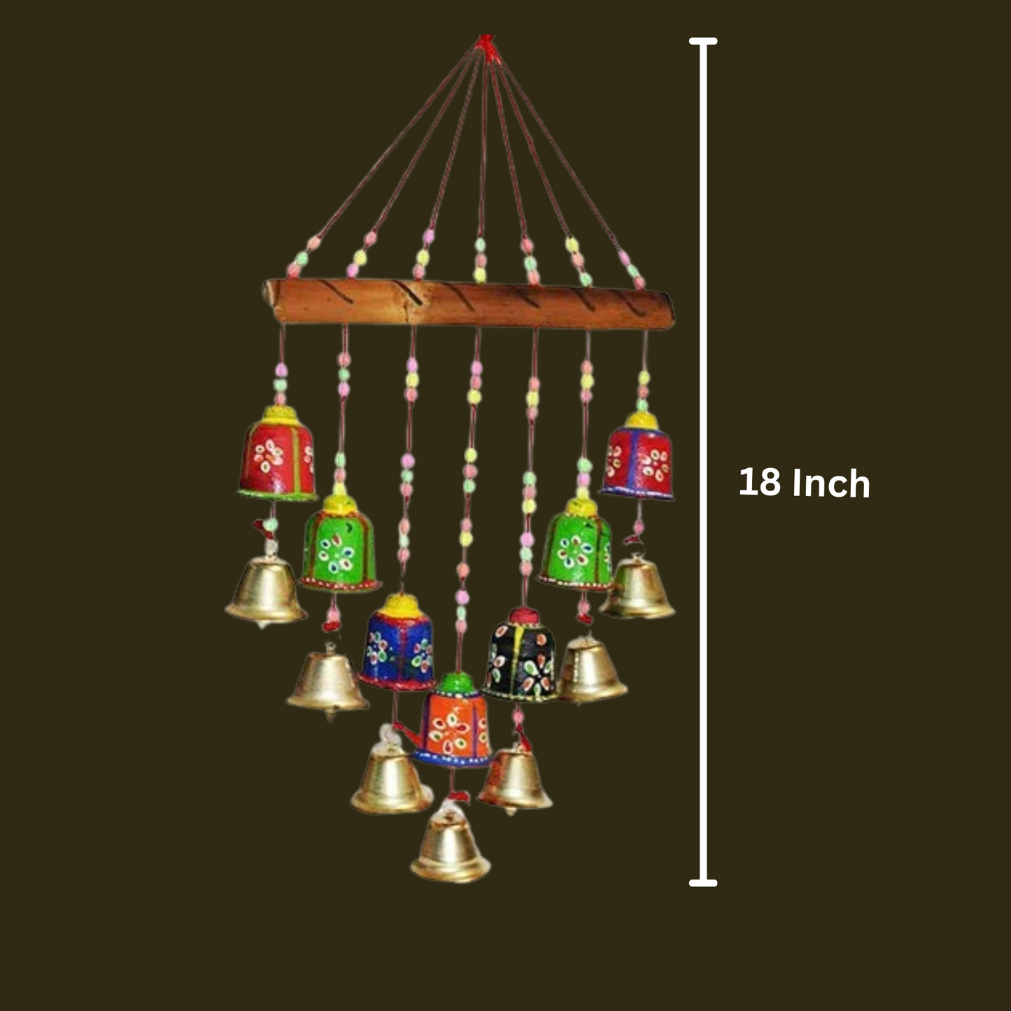 Beautiful Handmad Decorative Bells Wall Hanging set of 2 pc