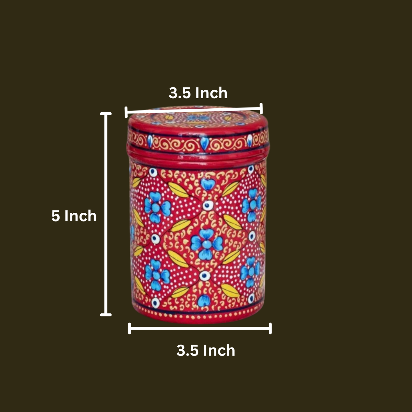 Hand Painted Steel Storage Container Set