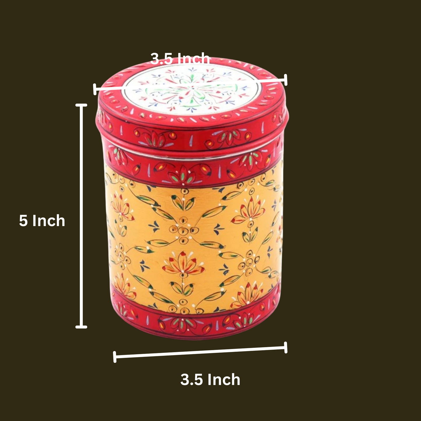 Hand Painted Steel Storage Container Set