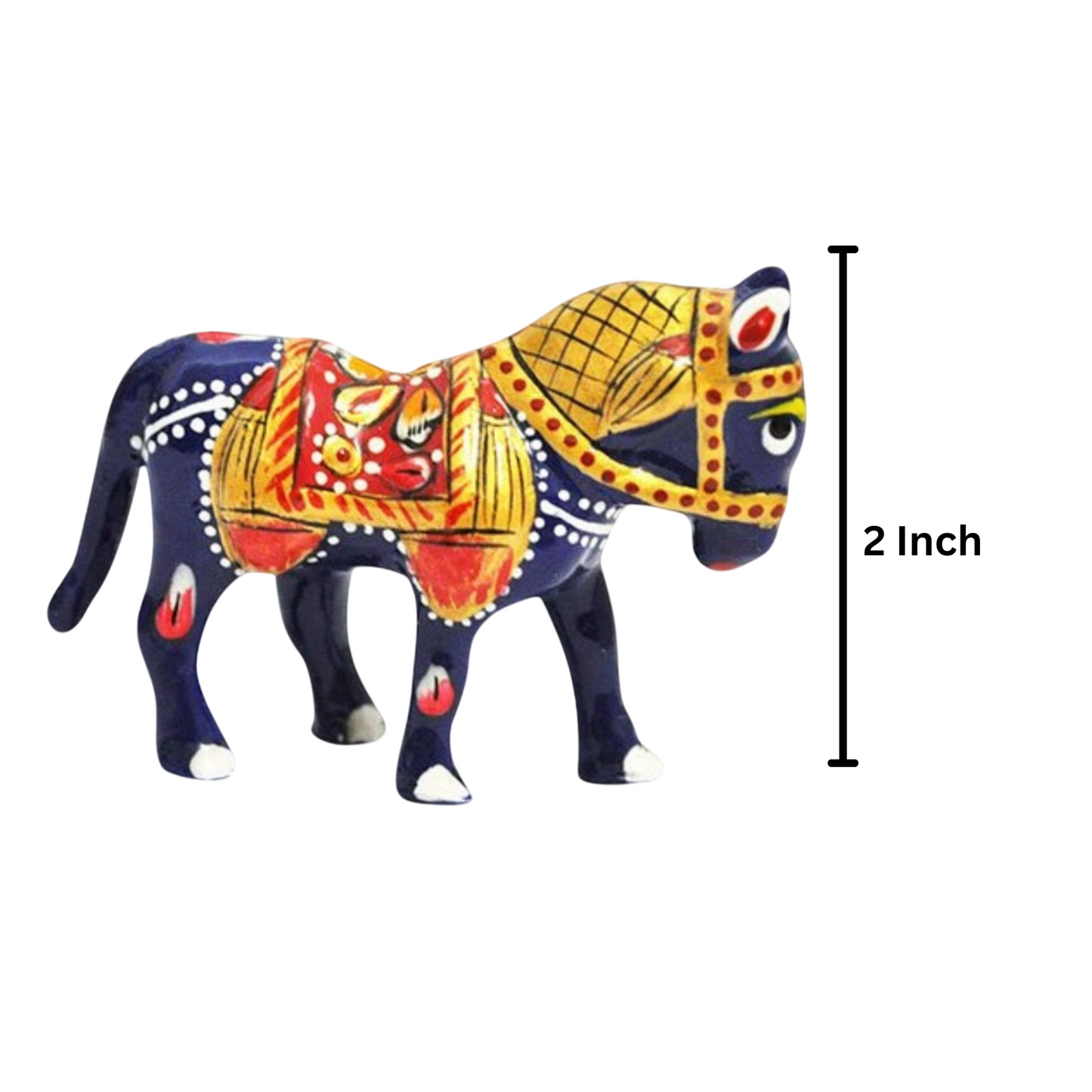Meenakari Horse Handmade Metal - 1 Pair