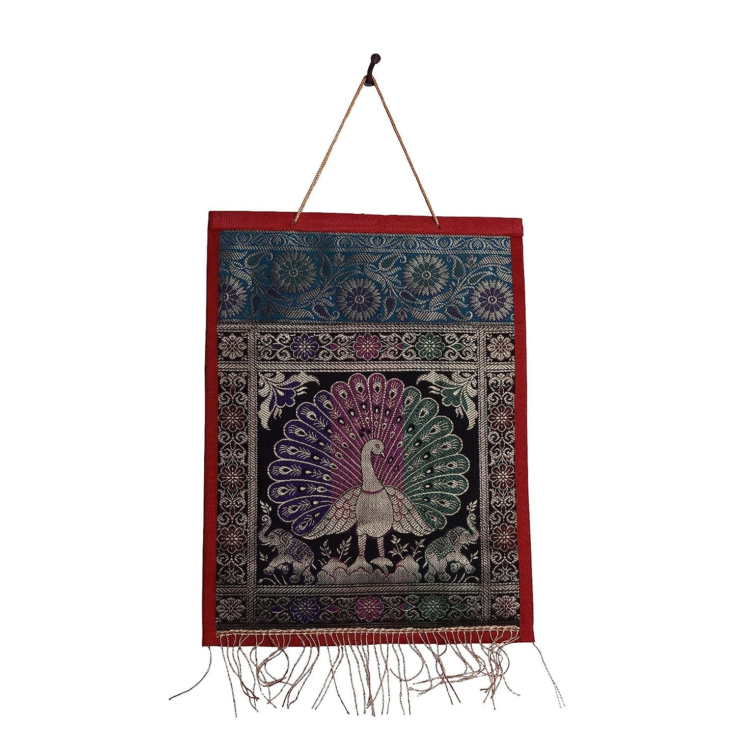 Magazine Holder Singel Silk Jute Wall Hanging