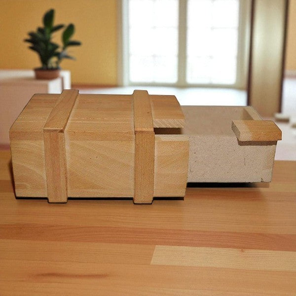 Wooden Magic Puzzle Compartment Box set of 2 Pc