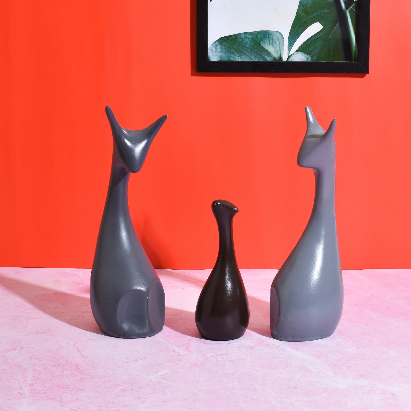 Polyresin Deer Statues Family Showpicec