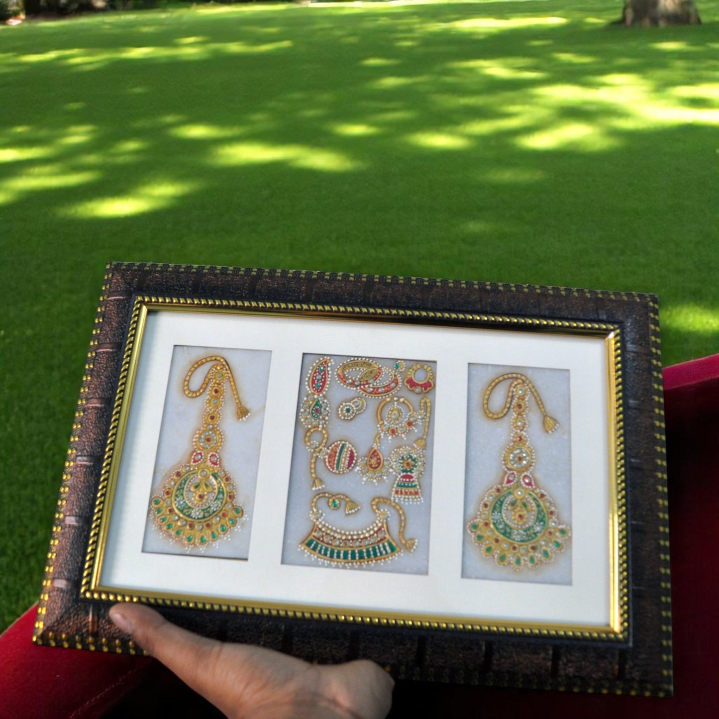 Marble Jewellery Painting Wall Hanging