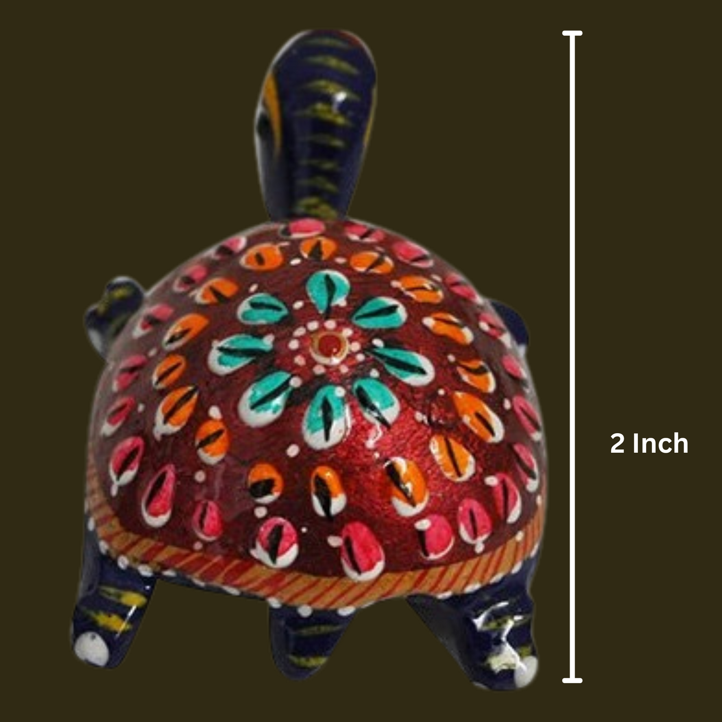 Tortoise Metal Meenakari Set of - 2