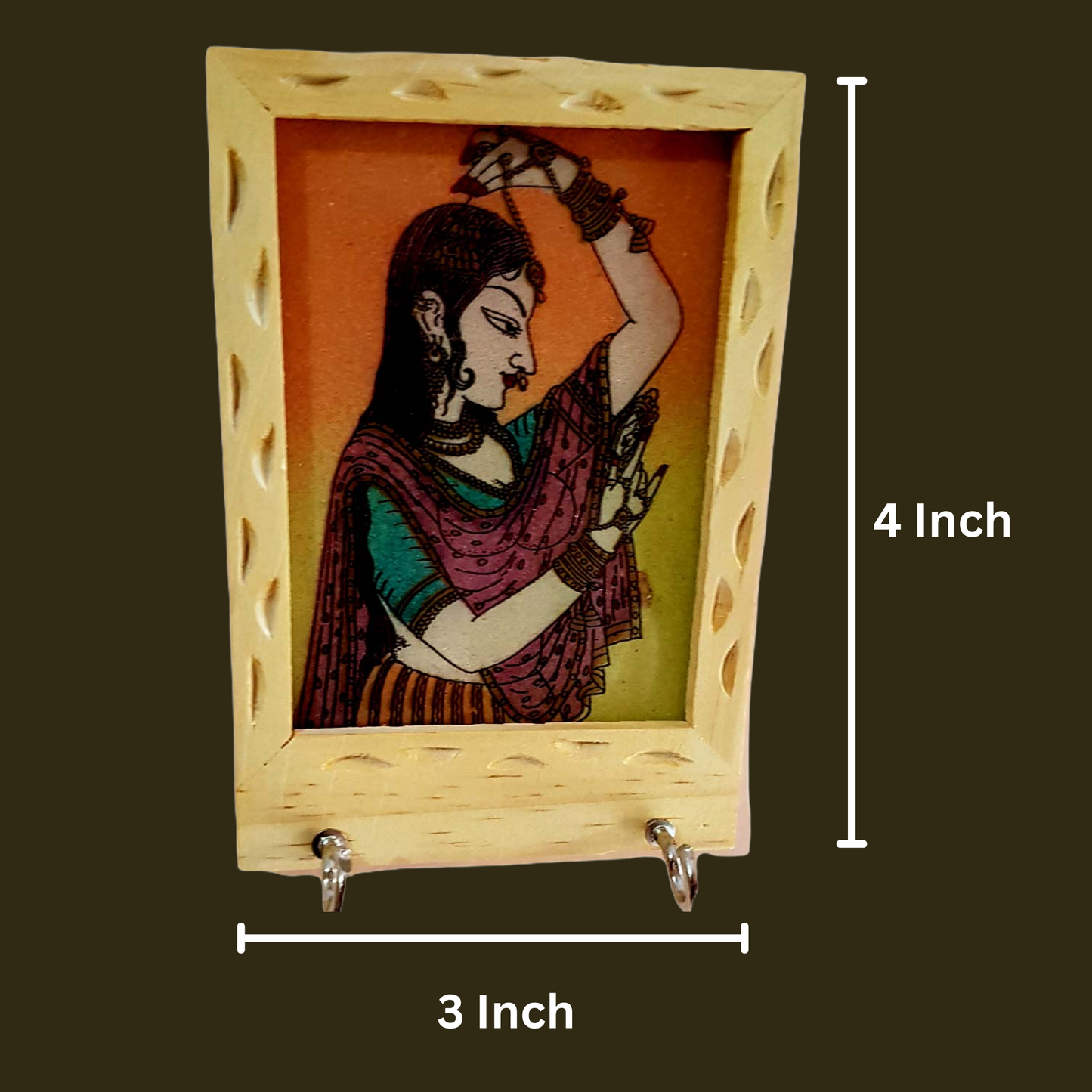 Wooden Hand Painting 2 Pin Key Holder set of 2 pc