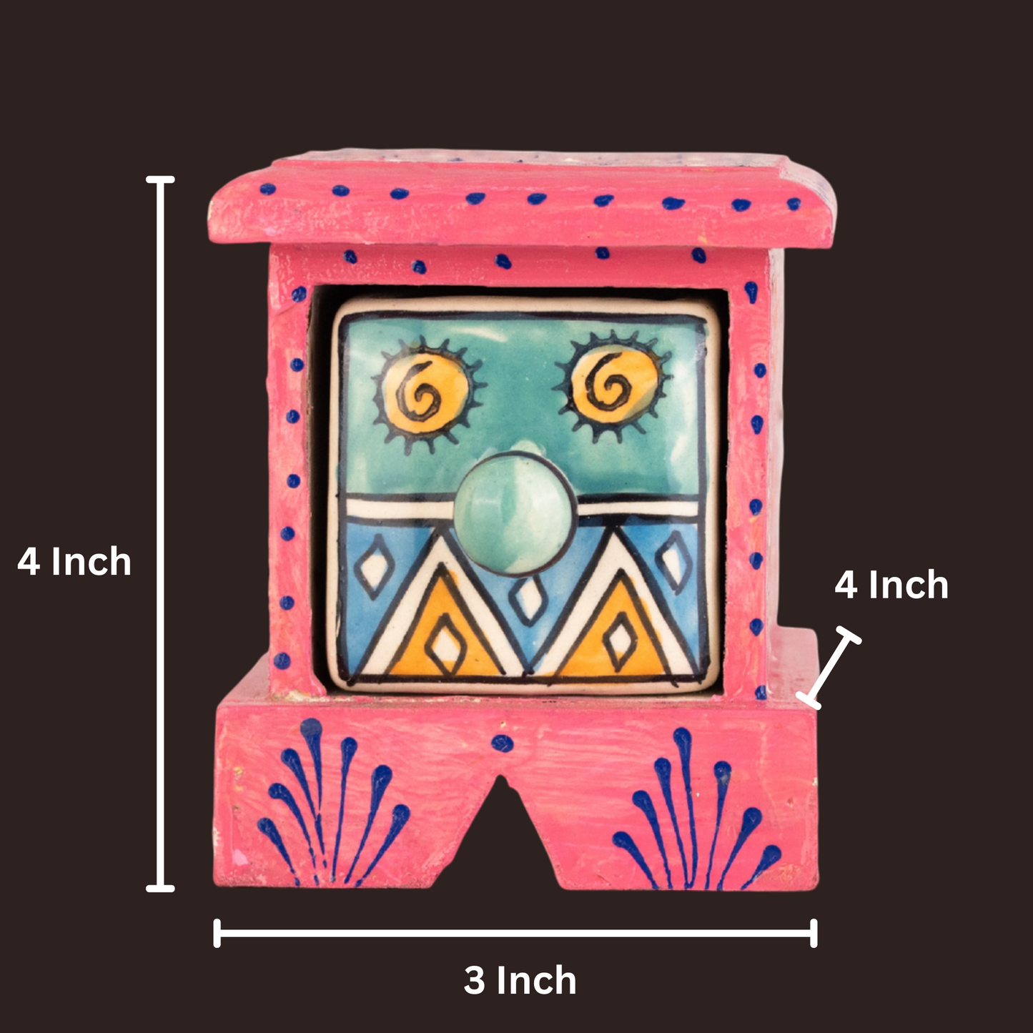 Wooden One Drawer Decorative Box