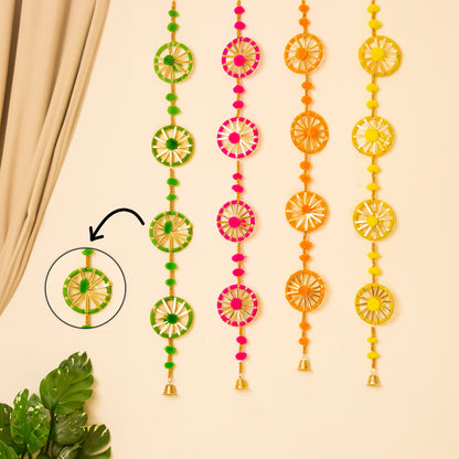 Rajasthani Chudi Line Wall Hanging Decoration set of 4 Pc