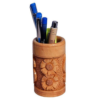 Wooden Designer Pen Holder Table Decor