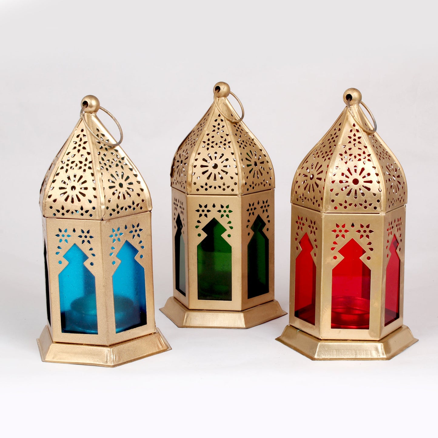 Marakan Lamp Tealight Candle Set of 3 Pcs - 6 Inch