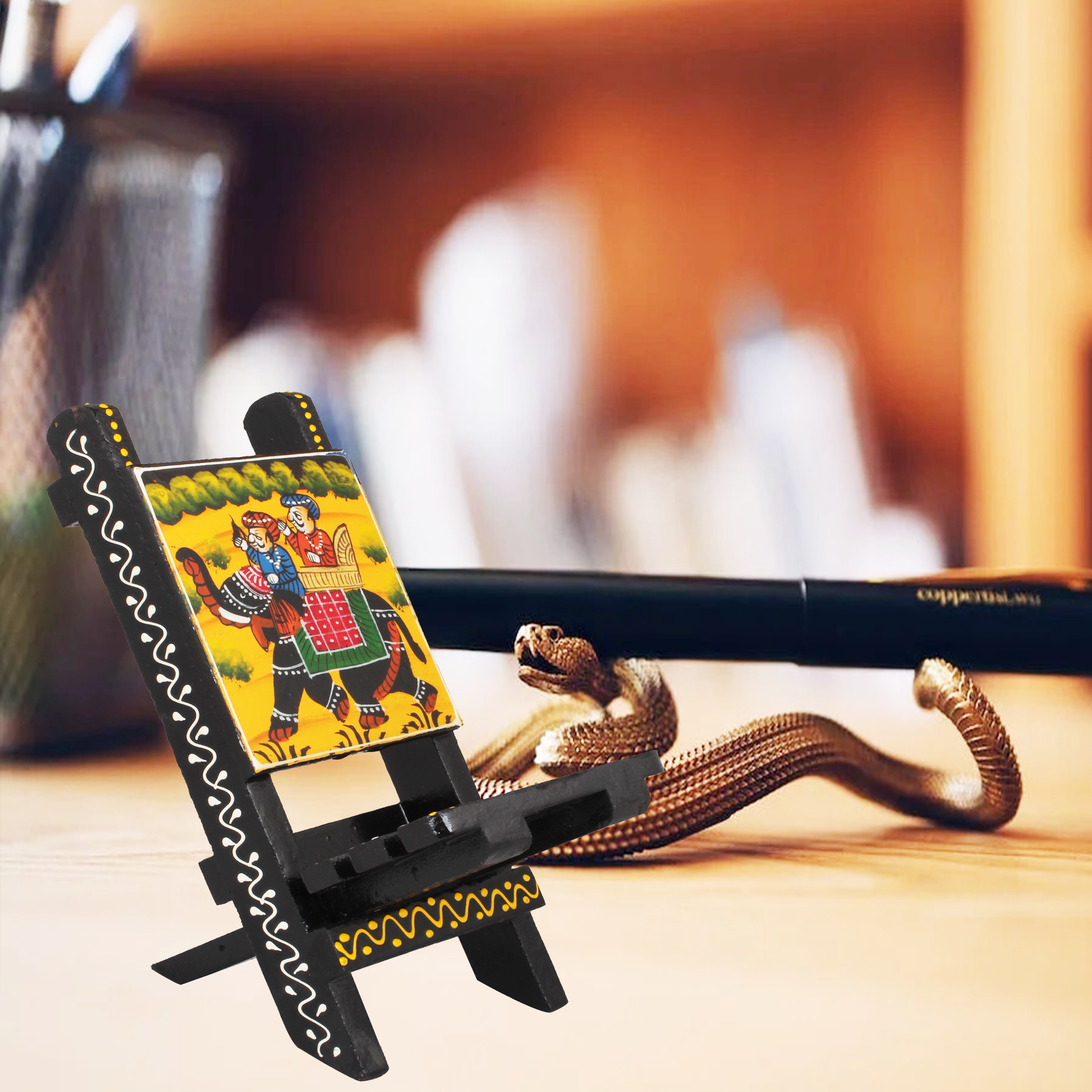 Wooden Phone Stand Chair Small Mini Card Holder