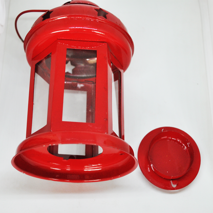 Metal Star Wall Hanging Candle Holder For Red