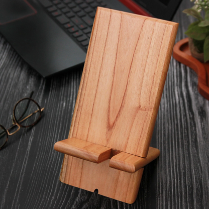 Wooden Mobile Stand With Charging Point