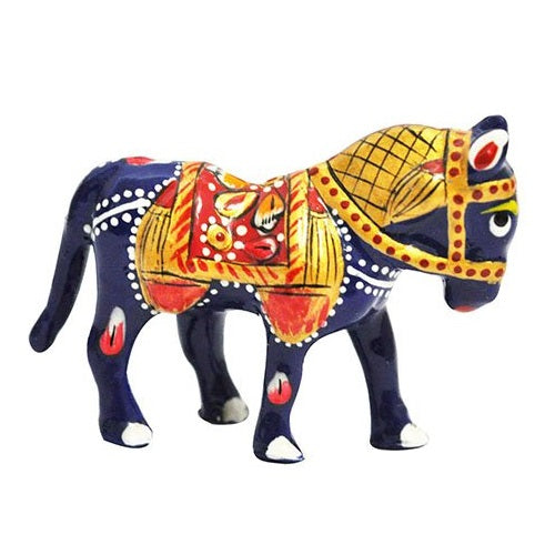 Meenakari Horse Handmade Metal - 1 Pair