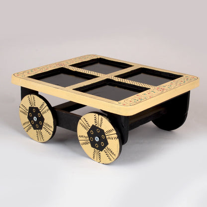 Dry Fruit Cart Shape With Trolley Cart