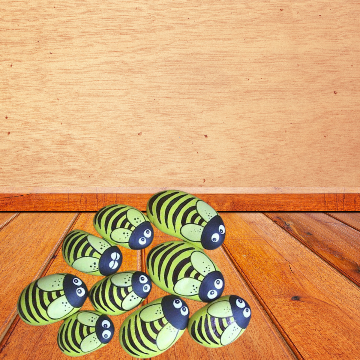 Beautiful Painting Stones Showpiece