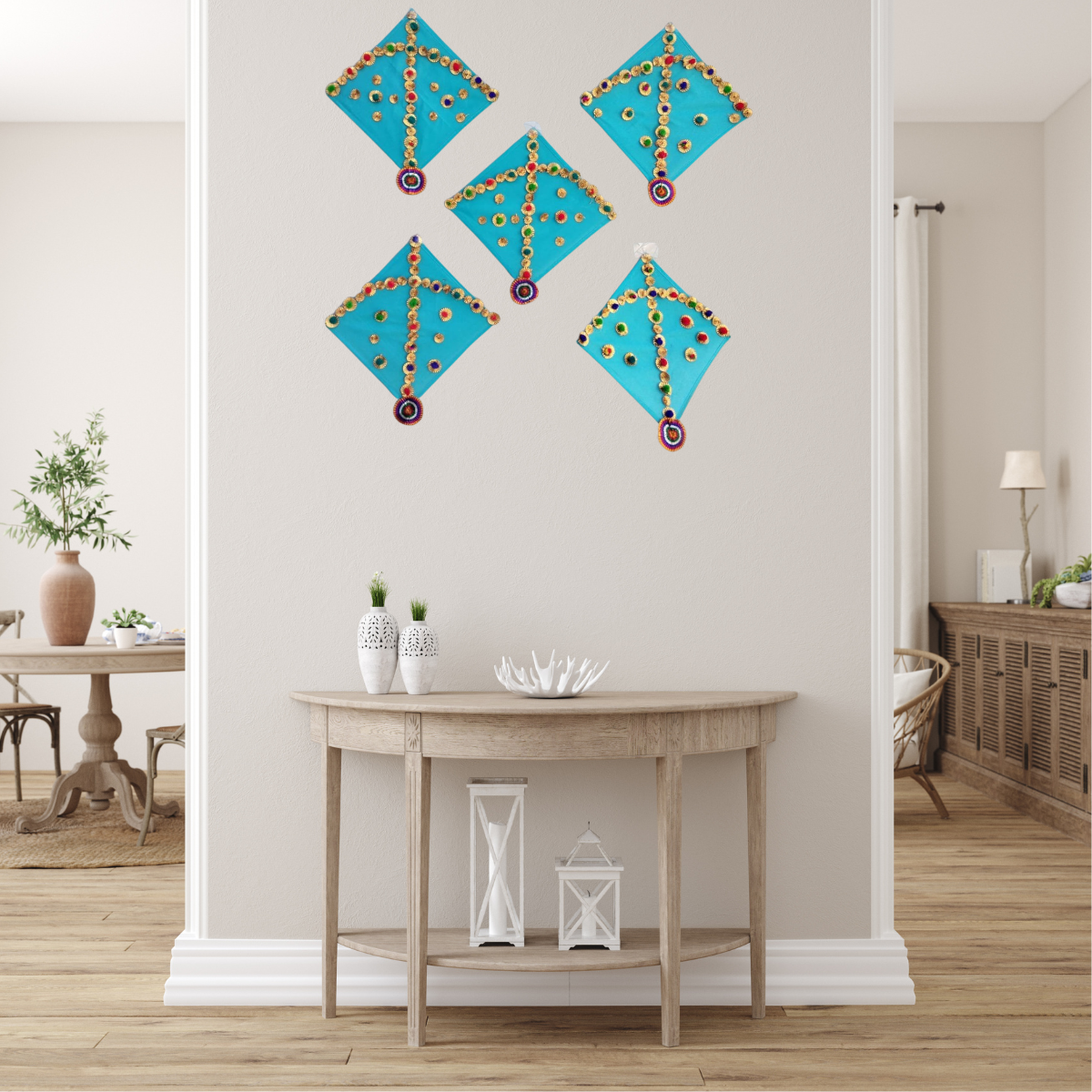 Beautiful Cloth Kite For Event Decorative Set of 5