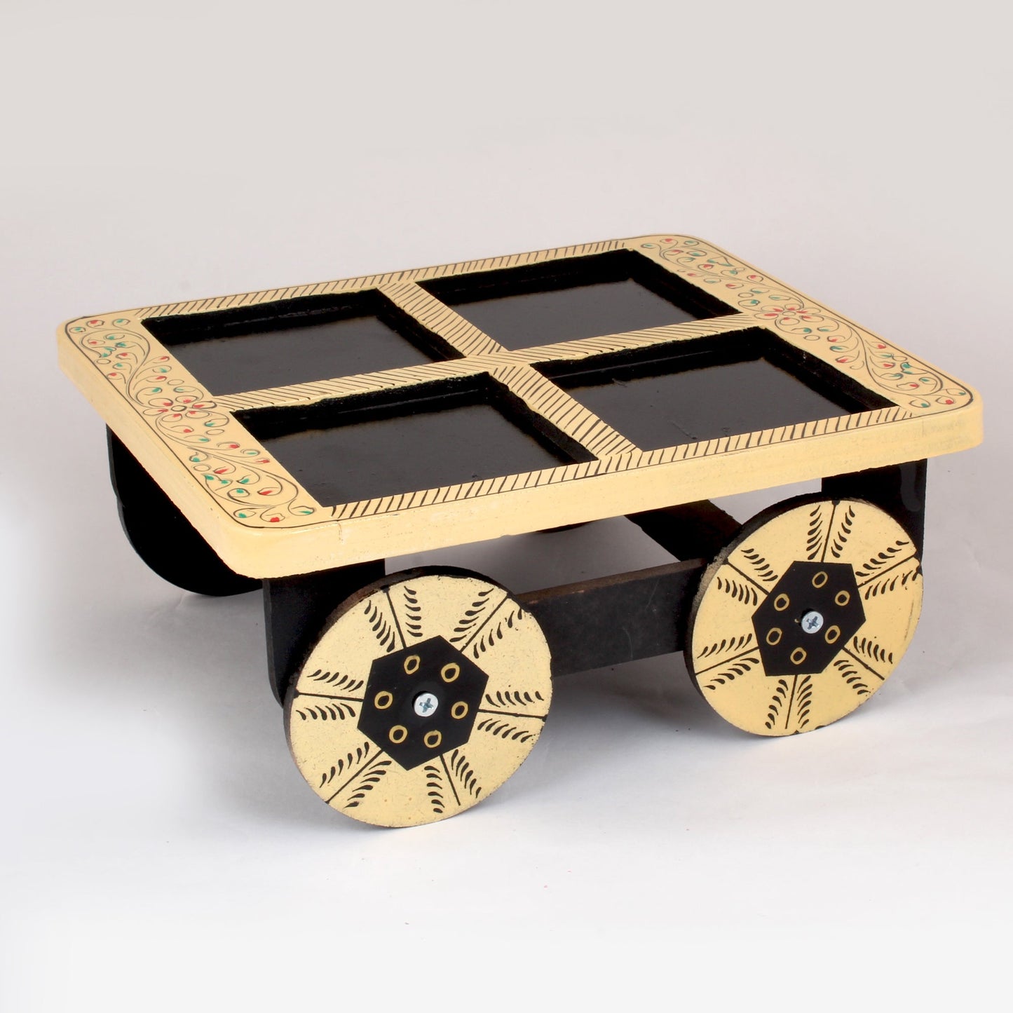 Dry Fruit Cart Shape With Trolley Cart