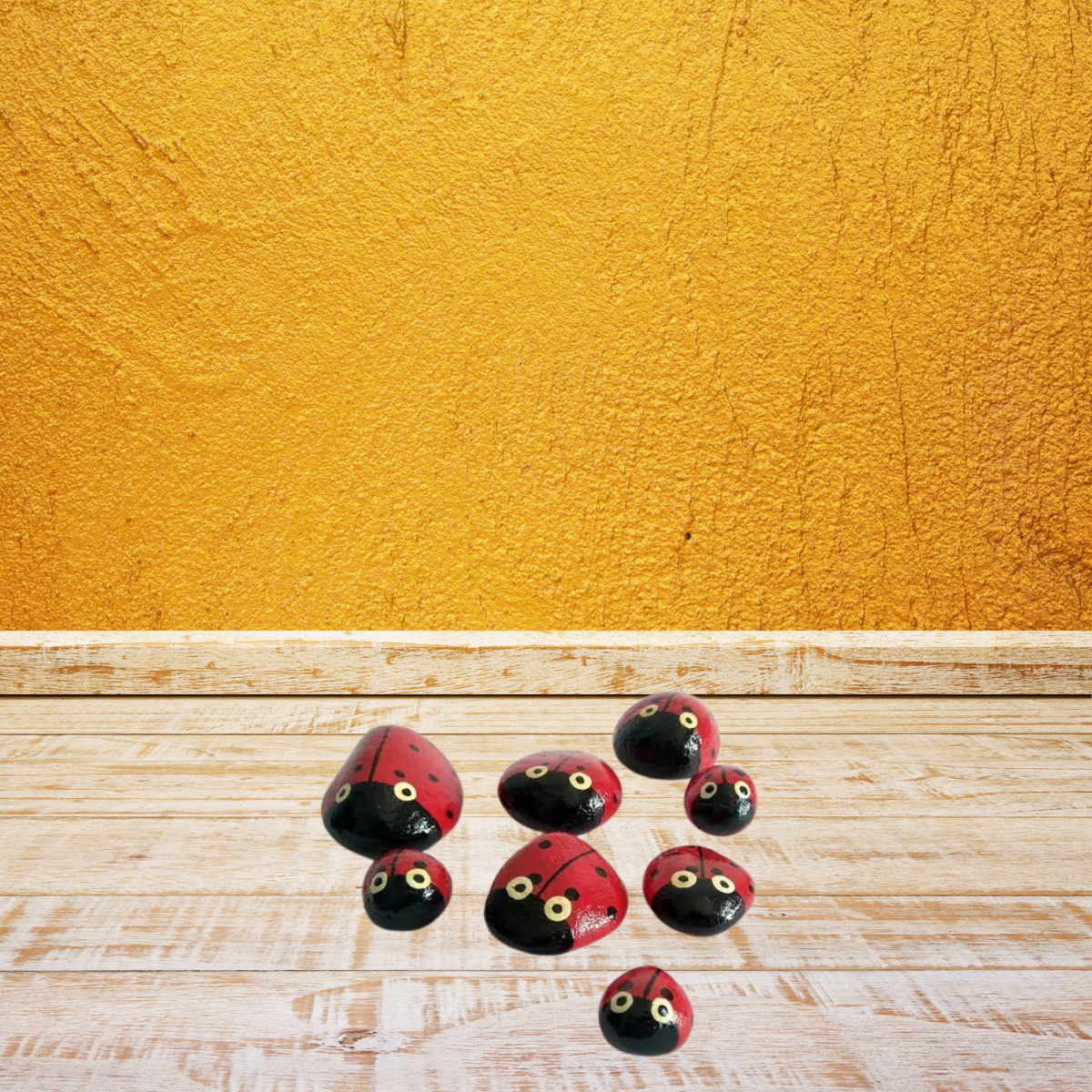 Beautiful Painting Stones Showpiece