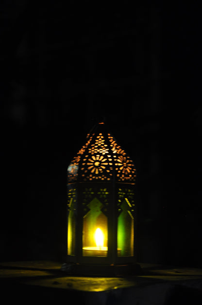 Marakan Lamp Tealight Candle Set of 3 Pcs - 6 Inch