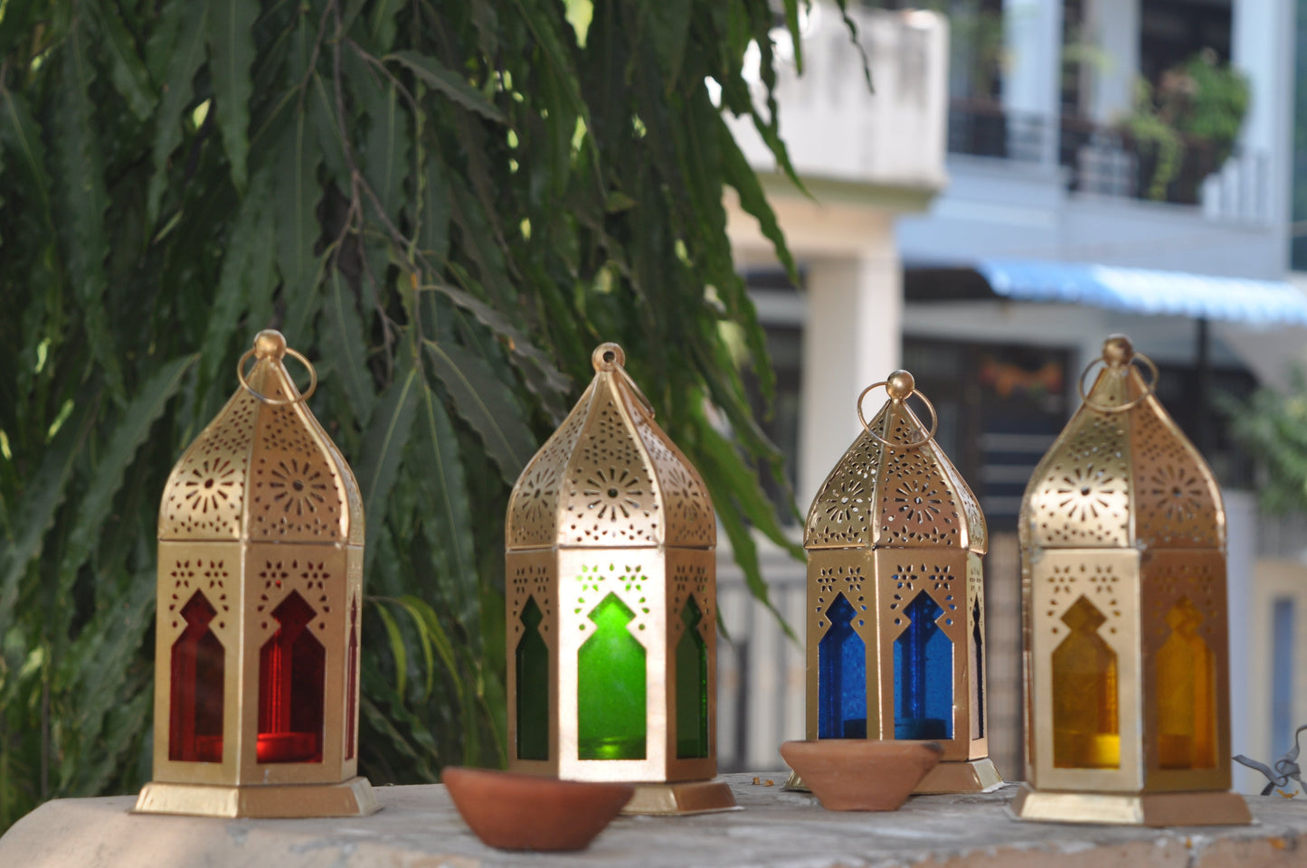 Marakan Lamp Tealight Candle Set of 3 Pcs - 6 Inch