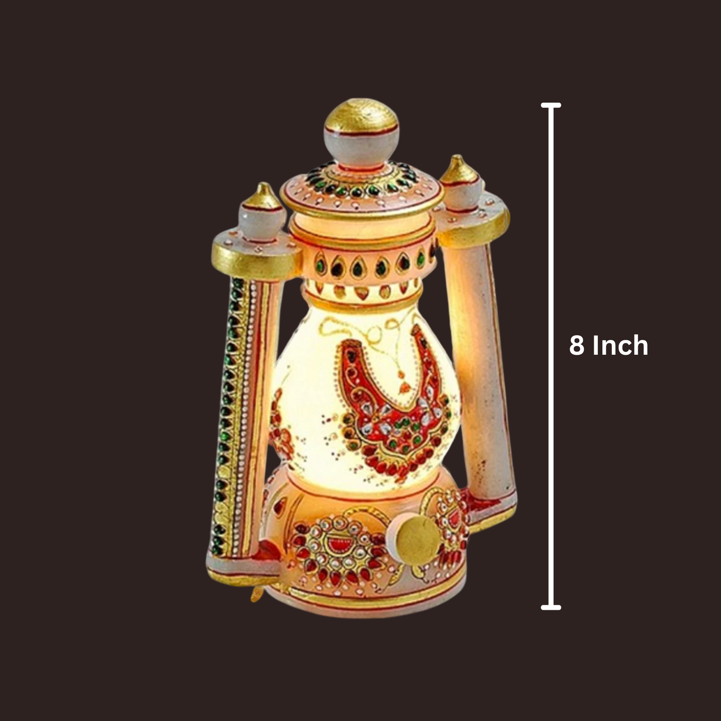 Antique Marble Lantern Lamp Decor