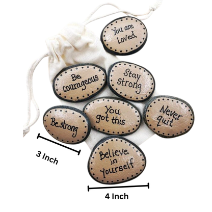 Beautiful Painting Stones Showpiece