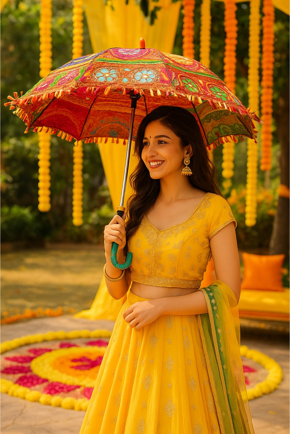 Design Rajasthani Umbrella Pair  - Colourful