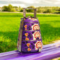 Hand Painted 3 Tier Steel tiffin Box -purple