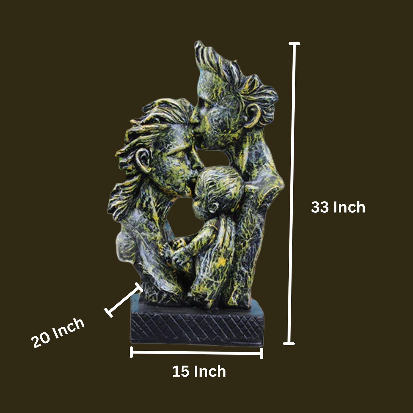 Loving Family Polyresin Figurine Showpiece