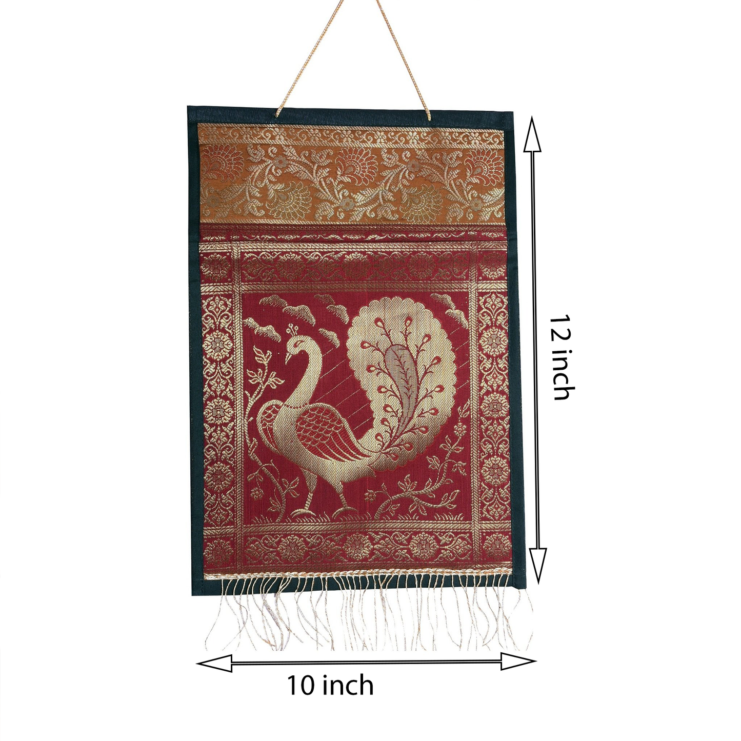 Magazine Holder Singel Silk Jute Wall Hanging