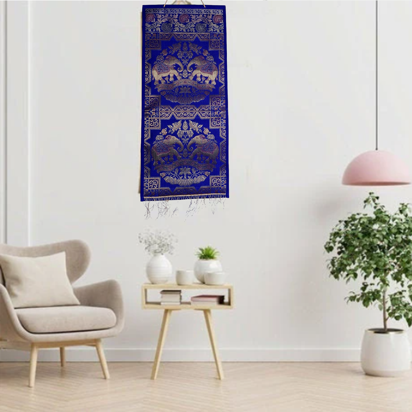 Magazine Holder Dubble Silk Jute Wall Hanging