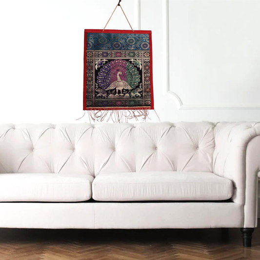 Magazine Holder Singel Silk Jute Wall Hanging