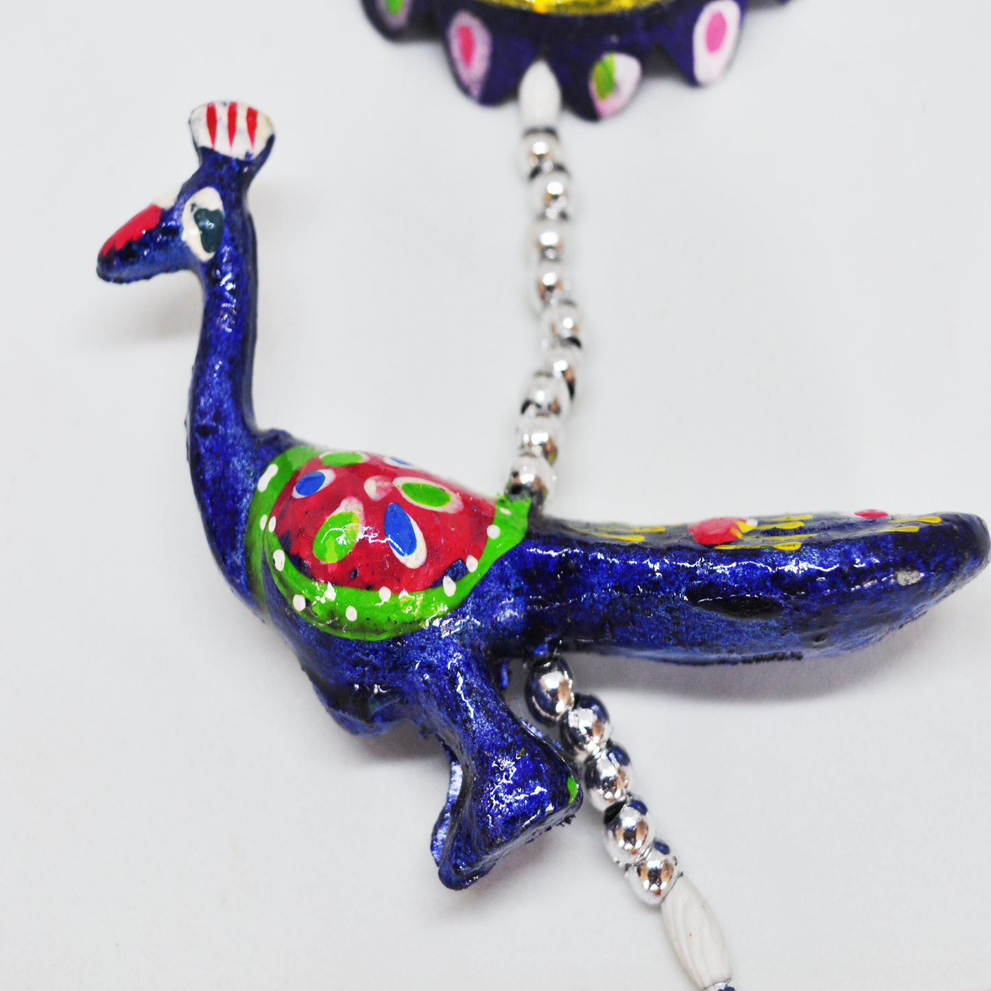 Peocock Hanging Jhoomer Dream Catcher Set of 10 pcs - Multicolour