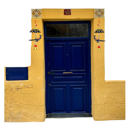 Peocock Hanging Jhoomer Dream Catcher Set of 10 pcs - Multicolour