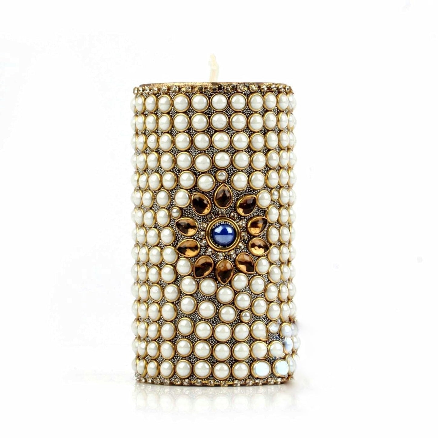 Wooden Tea Light Candle Holder Set of 3 - White