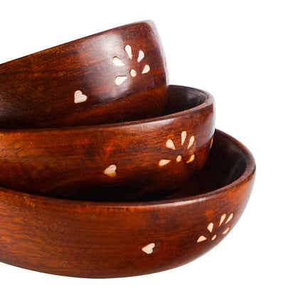 Wooden Bowls For Kitchen Bowl Set of 3