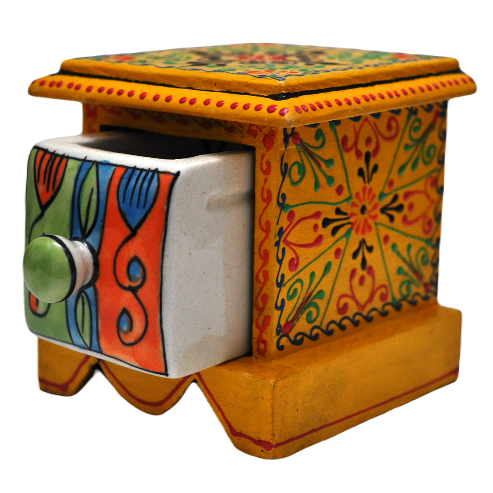 Wooden Ceramic Drawer Chest With 1 Drawer