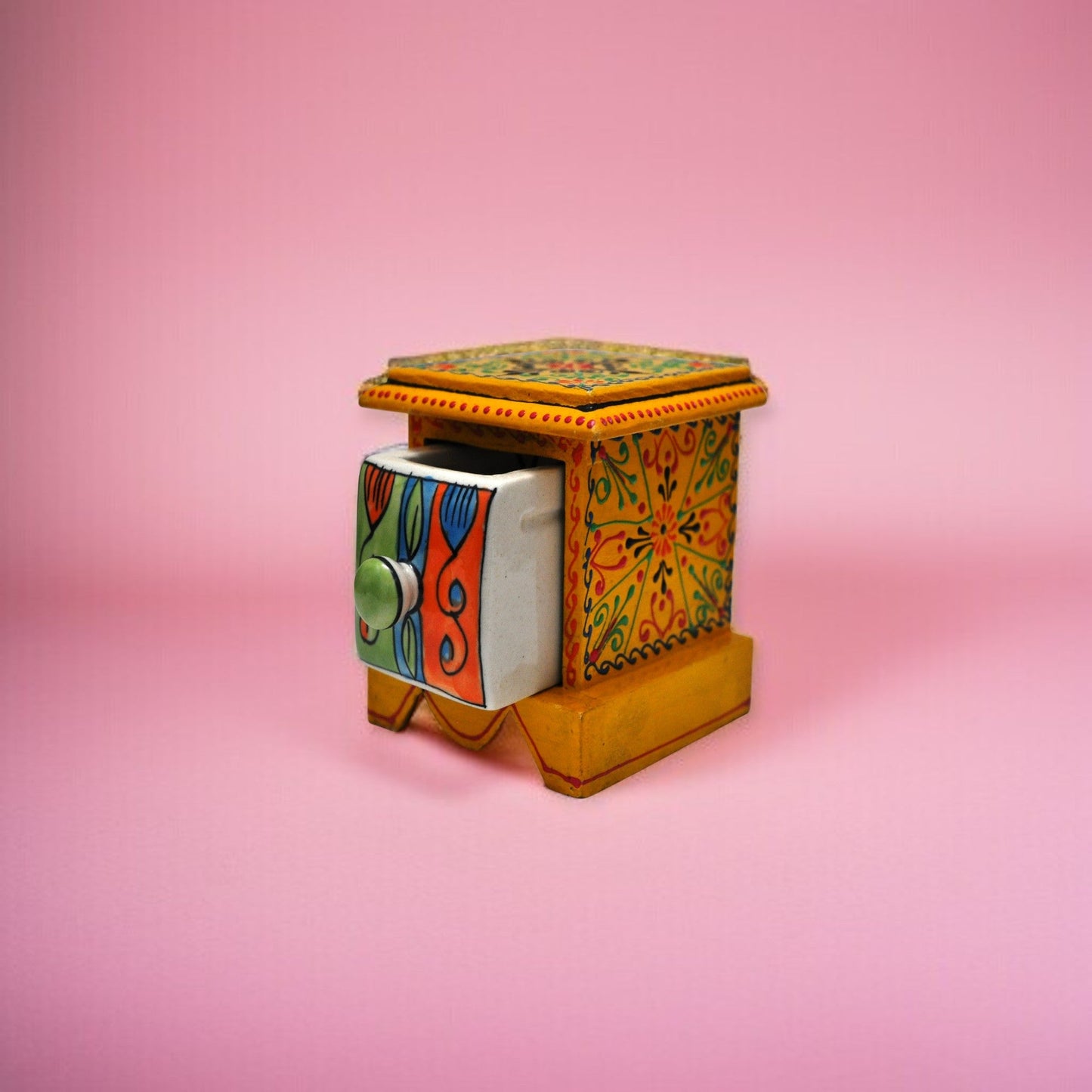 Wooden Ceramic Drawer Chest With 1 Drawer