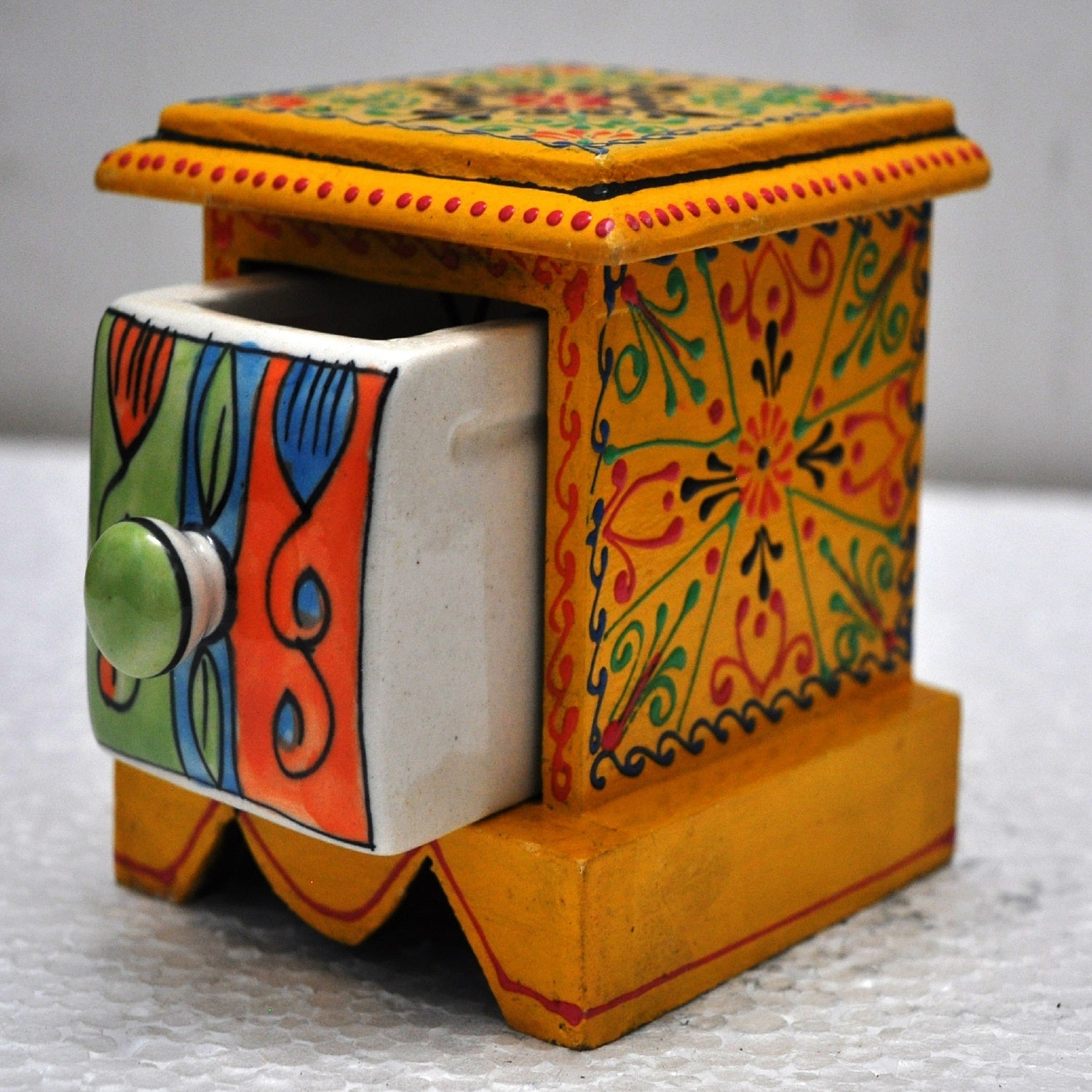 Wooden Ceramic Drawer Chest With 1 Drawer