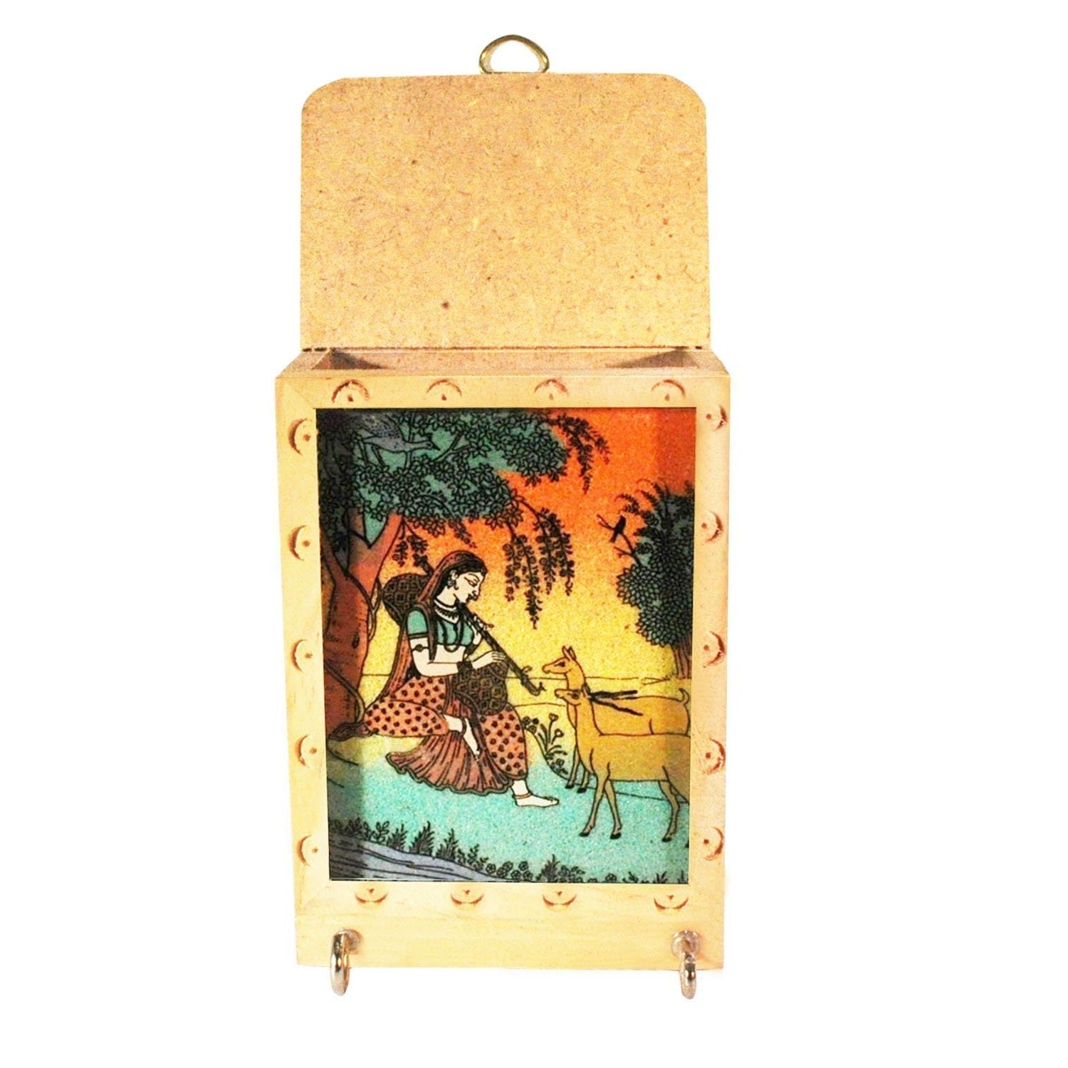 Wooden 2 Pin Key Holder Paintings