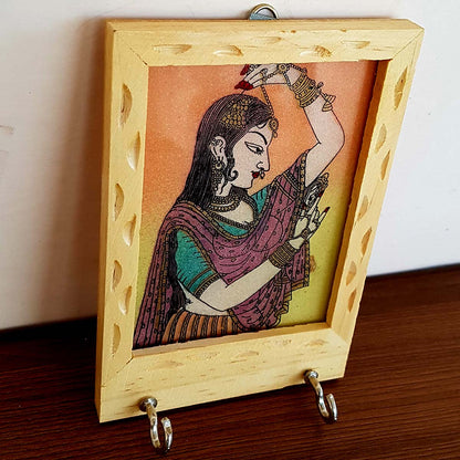 Wooden Hand Painting 2 Pin Key Holder