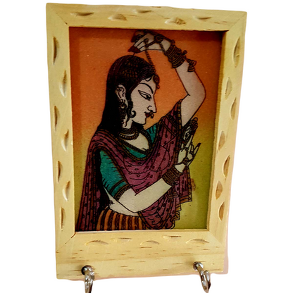Wooden Hand Painting 2 Pin Key Holder