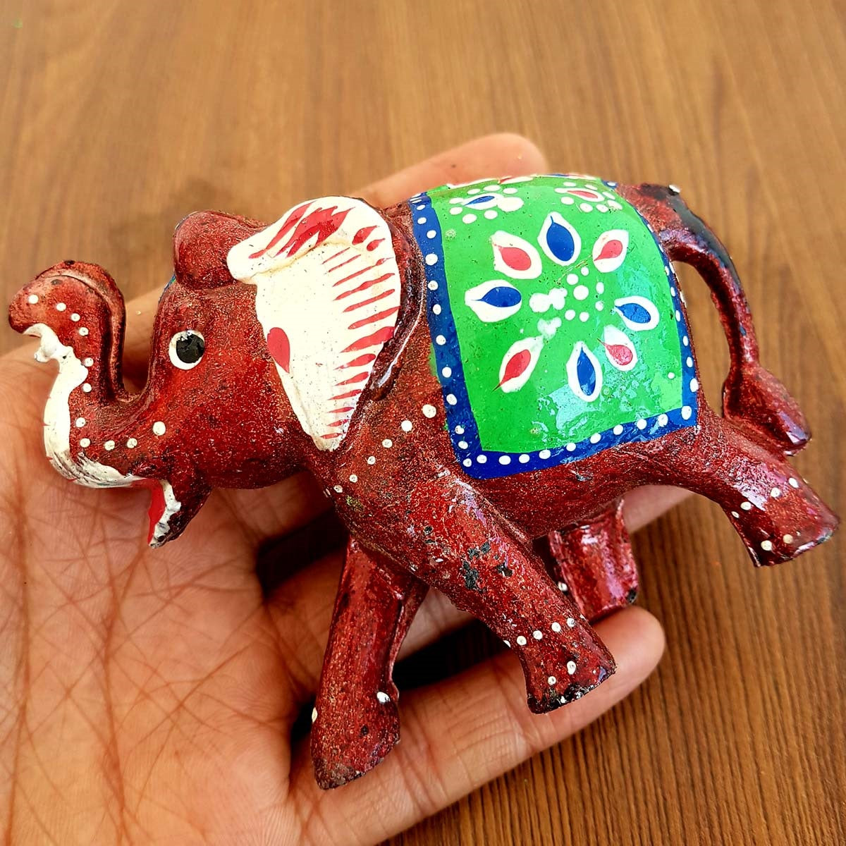 Elephant Fiber Showpiece Set Of 3 Pcs