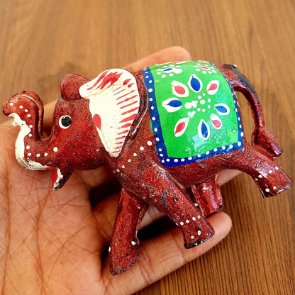 Elephant Fiber Showpiece Set Of 3 Pcs