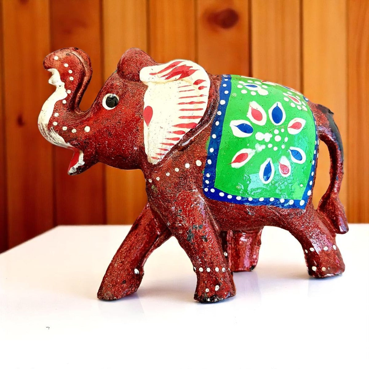 Elephant Fiber Showpiece Set Of 3 Pcs
