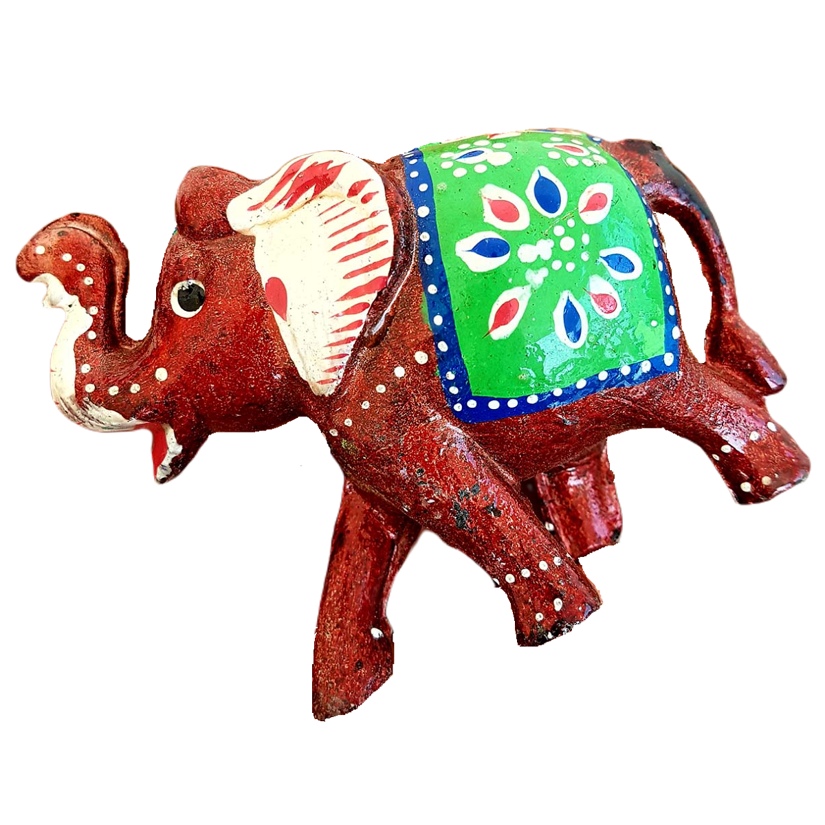 Elephant Fiber Showpiece Set Of 3 Pcs