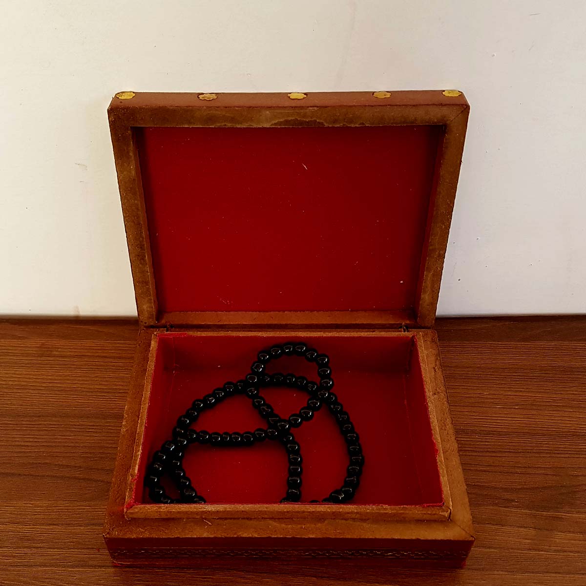 Wooden Painted Jewellery Box 4x5 Inch