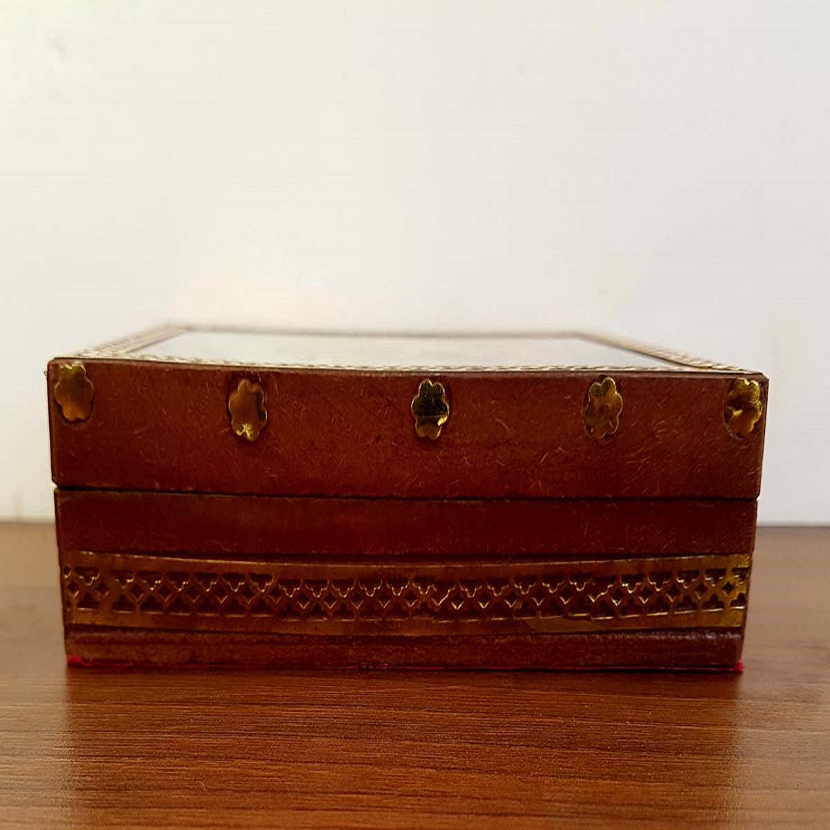 Wooden Painted Jewellery Box 4x5 Inch